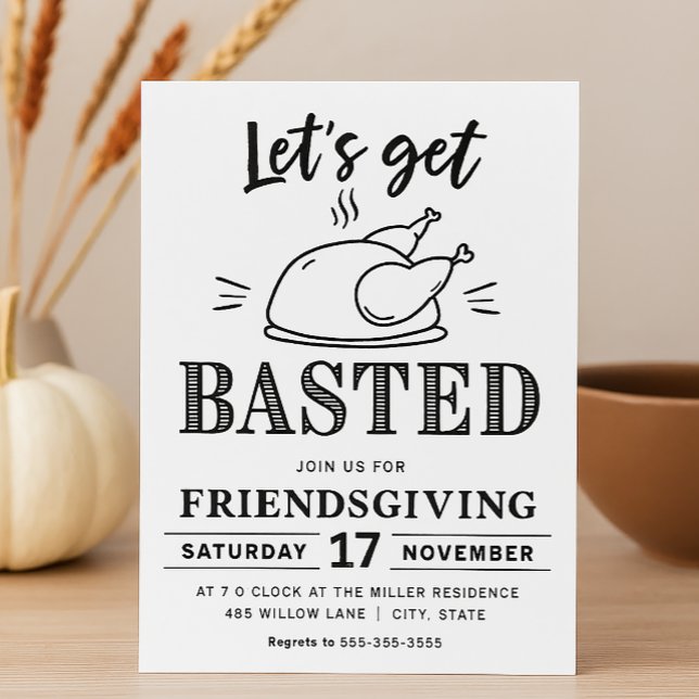 Invitation Amis de Friendsgiving « Arrosage c’est parti ! »  (Créateur téléchargé)