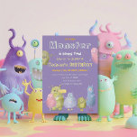 Invitation Amis Funny Monstres anniversaire<br><div class="desc">La suite Anniversaire de enfant "Friends Funny Monsters" est une collection magnifiquement conçue pour faire de votre anniversaire de enfant un événement magique et mémorable. Cette collection présente des illustrations originales de style vintage, inspirées de livres de contes, de monstres amusants, apportant une touche enchanteresse et fantaisiste à votre célébration....</div>