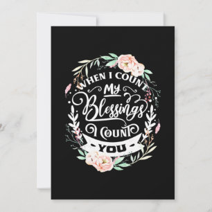 Invitation Amis Quand Je Compte Ma Bénédiction