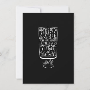 Invitation Amis Thanksgiving Rachel's Trifle Whipped Cream