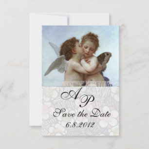Invitation Amor et Psyche comme Enfants Mariage Party Monogra