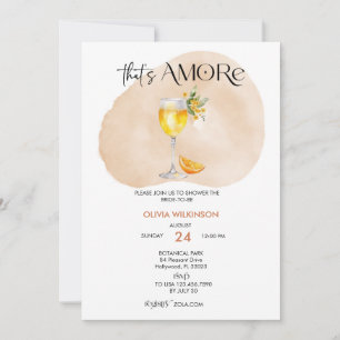 Invitation Amore Fête des mariées aquarelle