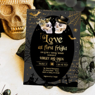Invitation Amour à First Fright Halloween Couples Douche