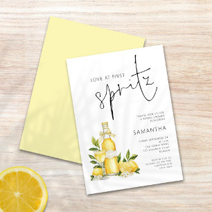Invitation Amour à la première Fête des mariées Spritz Limonc