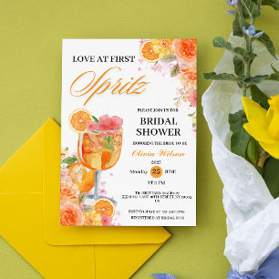 Invitation Amour à la première giclée de Shower de mariage