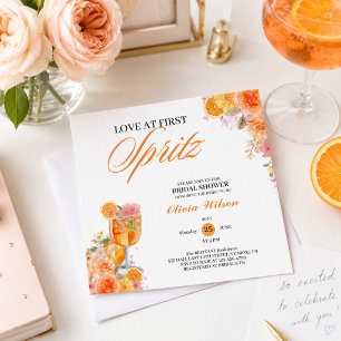 Invitation Amour à la première giclée de Shower de mariage à