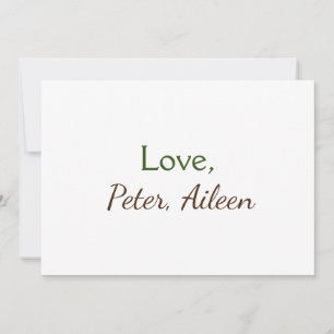 Invitation amour ajouter un nom simple texte modifiable minim