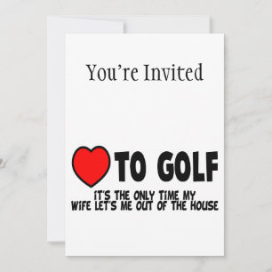 Invitation Amour Au Golf