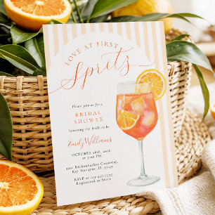 Invitation Amour au premier Spritz Shower de mariage