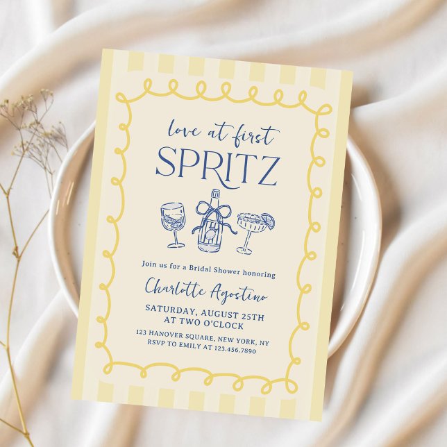 Invitation Amour au Premier Spritz Shower de Mariée d'Été (Créateur téléchargé)