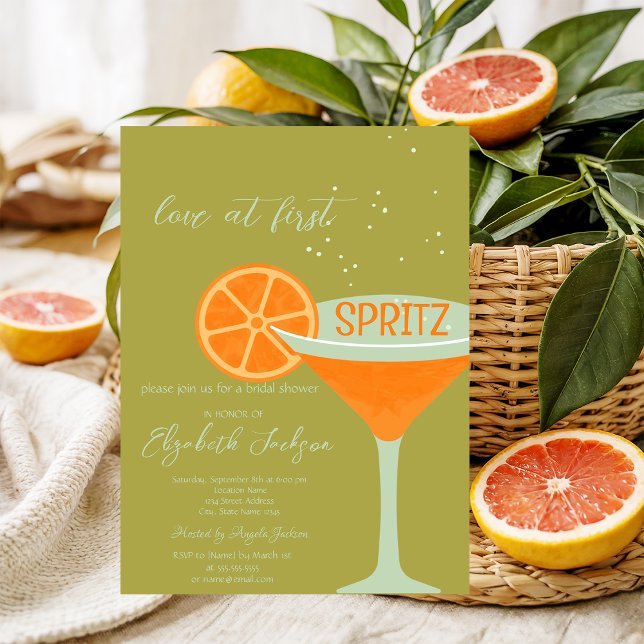 Invitation Amour au premier Spritz vert (Créateur téléchargé)