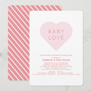 Invitation Amour bébé   Baby shower de la Saint Valentin par 