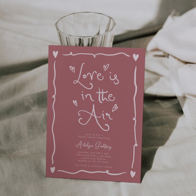 Invitation Amour Bizarre Dans L'air Enterrement de Vie de Jeu (Créateur téléchargé)