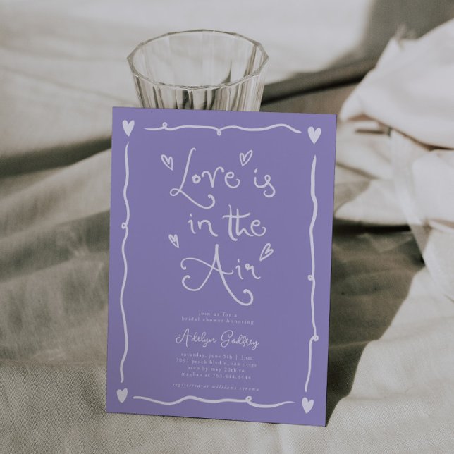Invitation Amour Bizarre Dans L'air Lavande pour Enterrement  (Créateur téléchargé)
