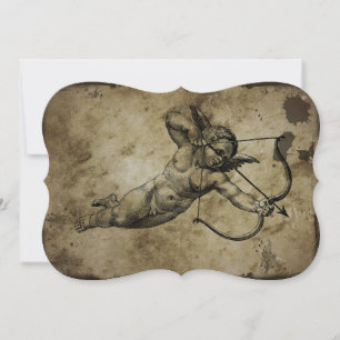 Invitation Amour de Cherub Cupid Vintage