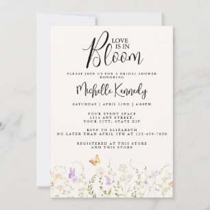 Invitation Amour de Fleur Sauvage en Fleur Baignoire de Maria