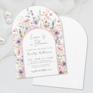 Invitation Amour de Fleur Sauvage Fête de Mariage Florale