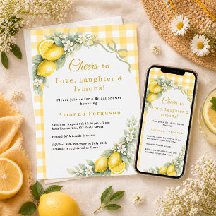 Invitation Amour de gingembre au citron, arc, Shower de maria