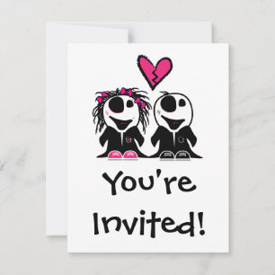 INVITATION AMOUR DE ZOMBIE
