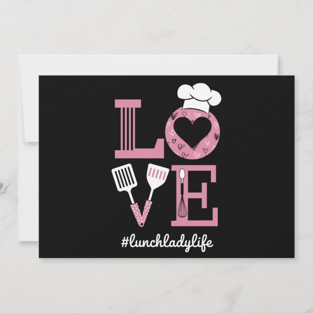 Invitation Amour Déjeuner Lady Life Funny Valentines Jour Cad (Devant)