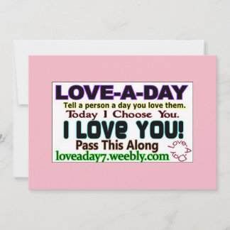 Invitation Amour du Jour
