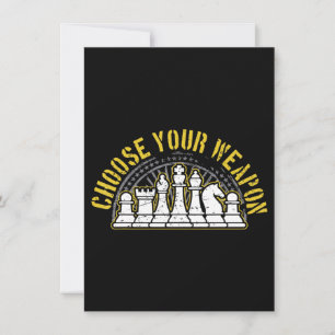 Invitation amour échecs choisir votre arme cadeau idée échecs