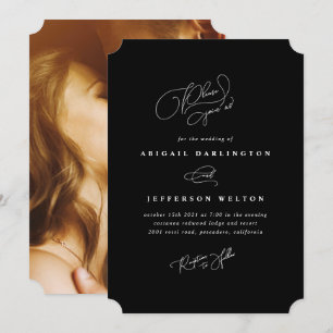 Invitation Amour Élégant