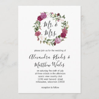 Invitation Amour en fleurs