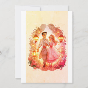 Invitation Amour Enchanteur – Conte de Fée Ensemble