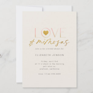 Invitation Amour et Mimosas