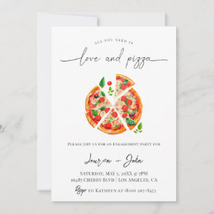 Invitation Amour et Pizza
