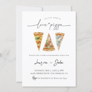 Invitation Amour et Pizza