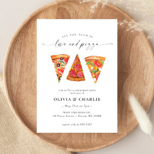 Invitation Amour et Pizza