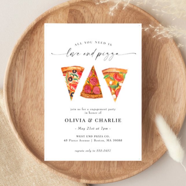 Invitation Amour et Pizza (Créateur téléchargé)