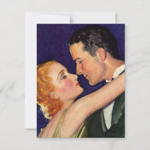 Invitation Amour et Romance Vintage, Hollywood Sauvegarder la