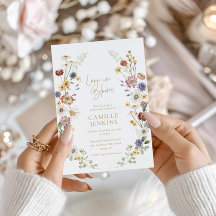 Amour fleur sauvage dans l'Invitation de la douche