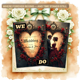Invitation Amour Intemporel – Collection de Mariage Victorien