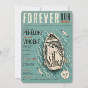 Invitation Amour & Loisirs Aventure Gazette Mariage