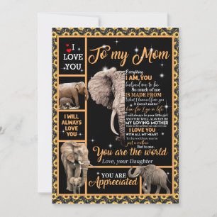 Invitation Amour Maman   Lettre à ma mère Tu es le Monde