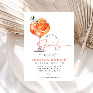 Invitation Amour Moderne au Premier Spritz : Baby Shower de M
