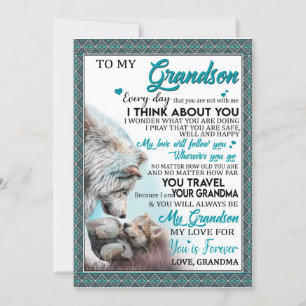 Invitation Amour Petit-fils   Lettre à mon petit-fils de gran