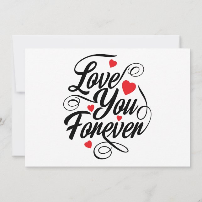 Invitation Amour pour toujours (Dos)