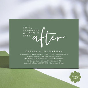 Invitation Amour, Rire Et Heureux Jamais Après La Réception