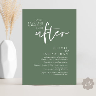 Invitation Amour, Rire Et Heureux Jamais Après La Réception