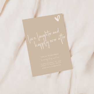 Invitation Amour Rire Heureusement Jamais Après Fiançailles