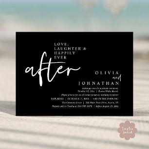 Invitation Amour, Rires Et Réception De Mariage Heureux À Tou