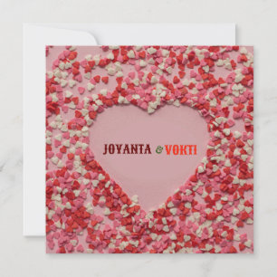 Invitation Amour romantique Joyanta & Vokti couleur marron ro
