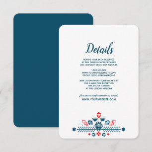 Invitation Amour scandinave Informations pour les invités a
