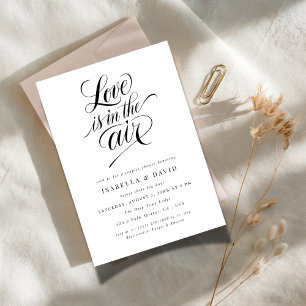 Invitation Amour Simple et Moderne dans l'Air: Cérémonie de m