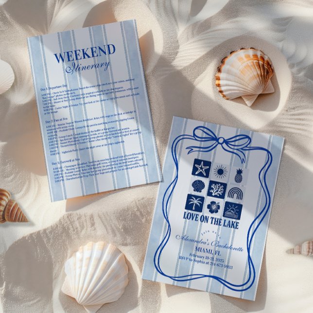 Invitation Amour sur le lac Bachelorette Bash (Créateur téléchargé)